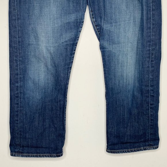 Adriano Goldschmeid The Tomboy Crop Jeans Size 32 Relaxed Straight Blue Denim - Picture 4 of 9